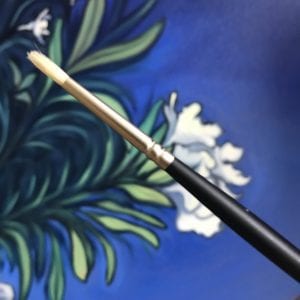 This is the first purchase I made with this grant, a #1 round oil brush! Excited to use this for small detail work.