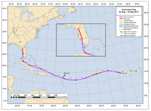Hurricane Irma track