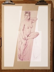 Digital mock-up of composition