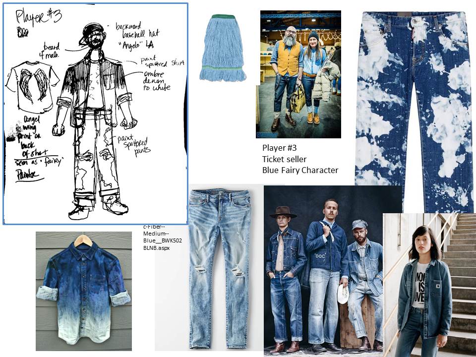 Player # 3 Blue Fairy Character Costume Design by Lea Umberger