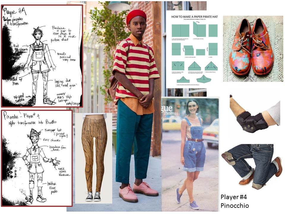 Pinocchio Character Costume Design by Lea Umberger