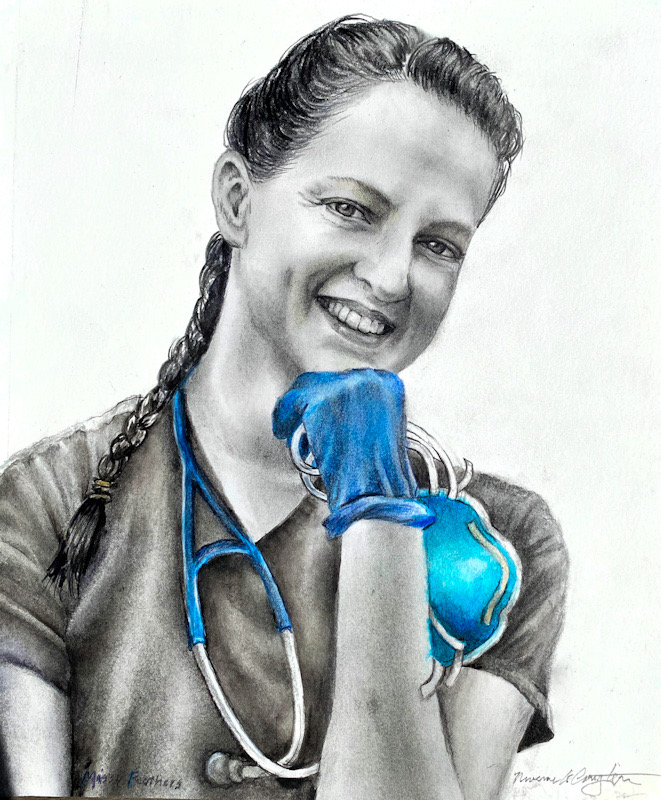 Portrait of Covid Nurse
