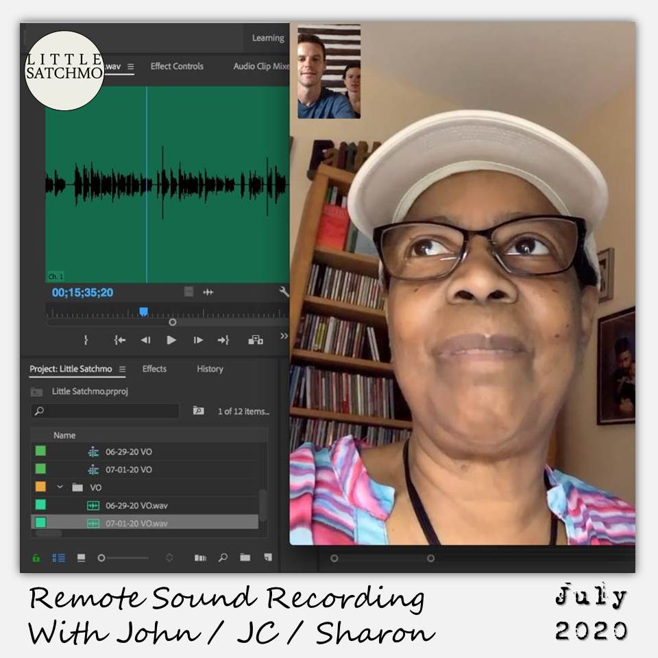 Little Satchmo Starts Sound Recording