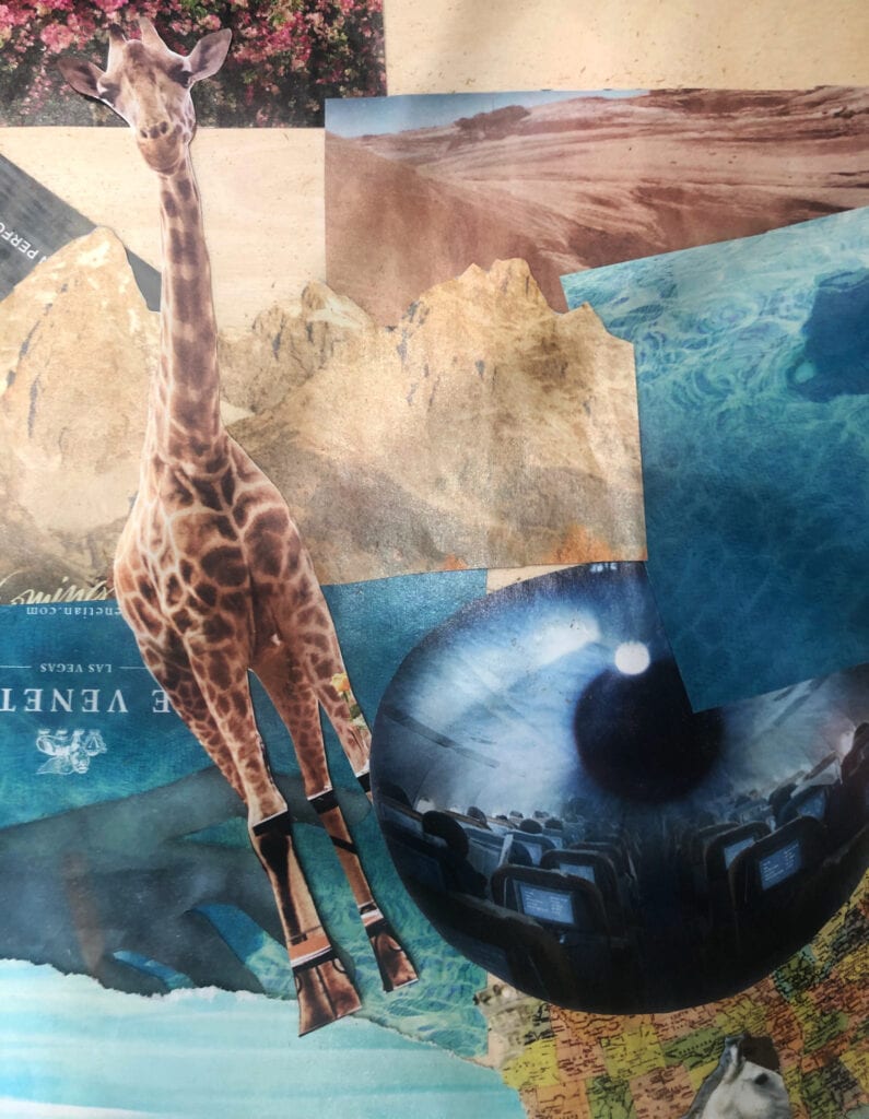 mixed media art sketch