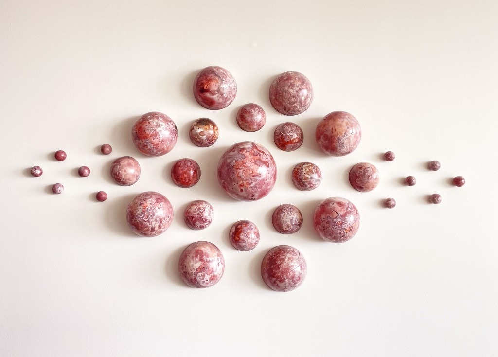 wall ceramic sculpture Orbital by Agueda Zabisky