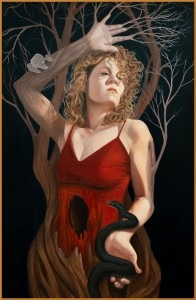  "Unfounded Terror: The Petrification of Unhealed Trauma" Painting By Jenipher Chandley