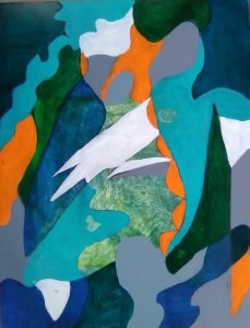 Merging of two paintings to make one.