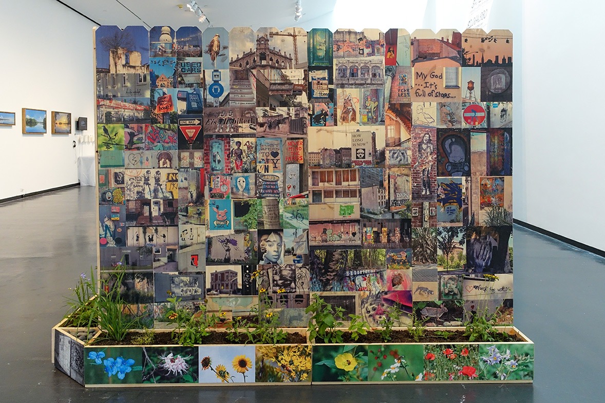 Public Walls and In-Between Spaces, installation by Luci Westphal, Creative Pinellas Gallery, 2024RIGHT WALL